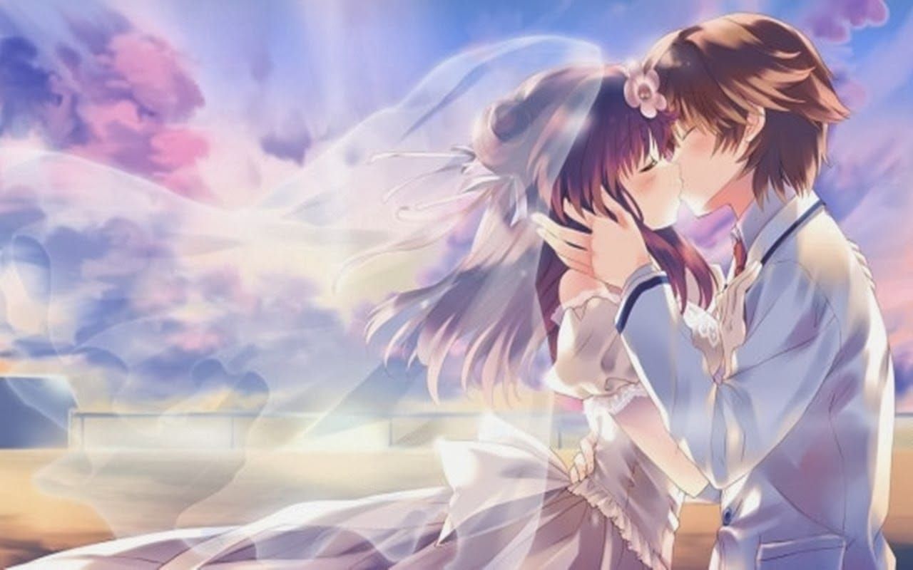 Hình nền tình yêu anime tình yêu ngọt ngào, thăng hoa trong cảm xúc